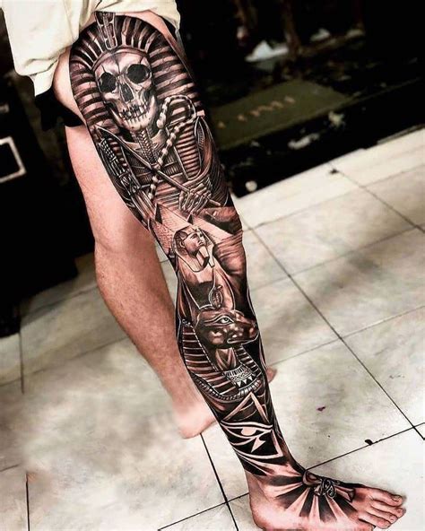 leg tattoo idea for men|leg tattoo stencils for men.